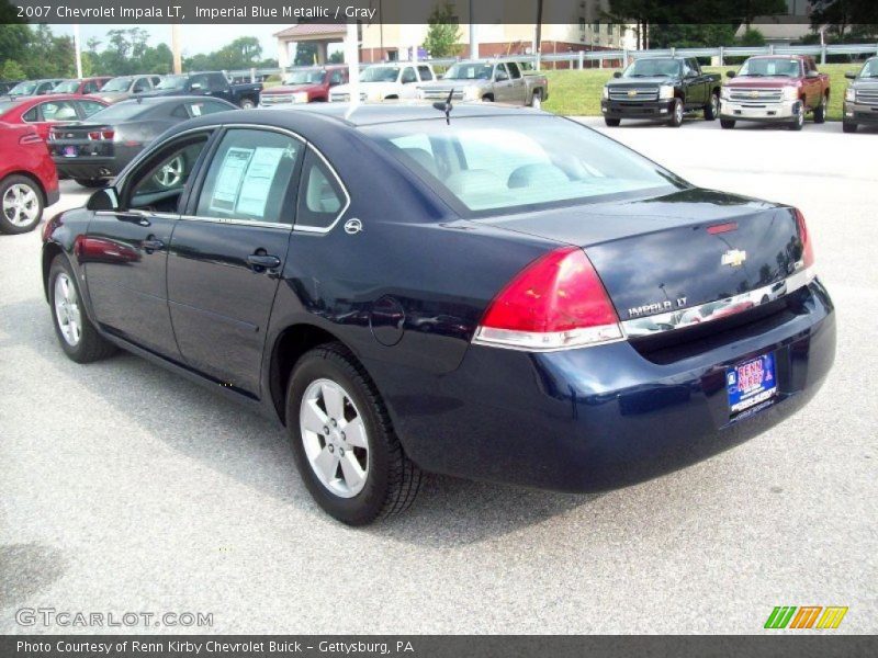 Imperial Blue Metallic / Gray 2007 Chevrolet Impala LT