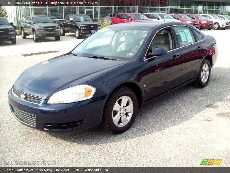 Imperial Blue Metallic / Gray 2007 Chevrolet Impala LT