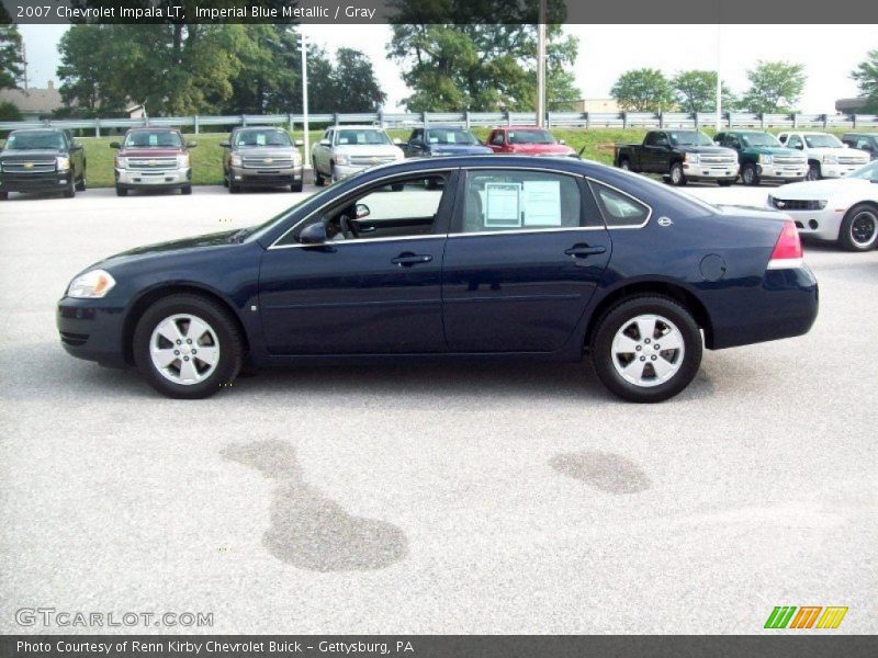 Imperial Blue Metallic / Gray 2007 Chevrolet Impala LT