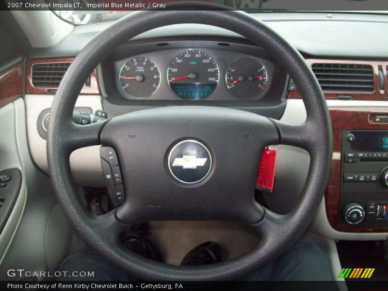 Imperial Blue Metallic / Gray 2007 Chevrolet Impala LT
