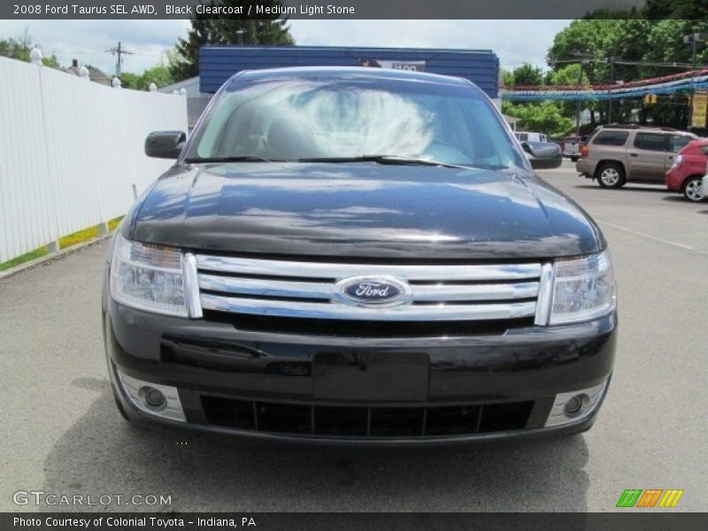 Black Clearcoat / Medium Light Stone 2008 Ford Taurus SEL AWD