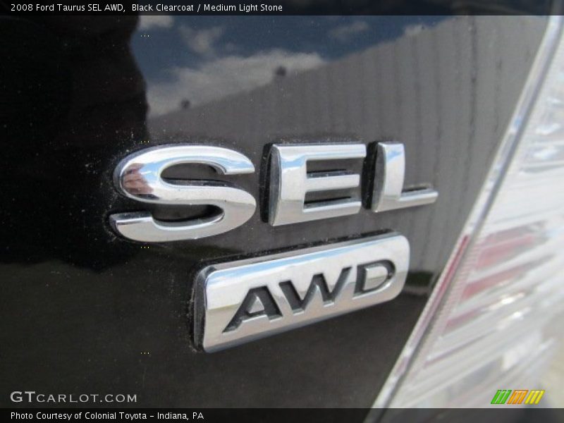 Black Clearcoat / Medium Light Stone 2008 Ford Taurus SEL AWD