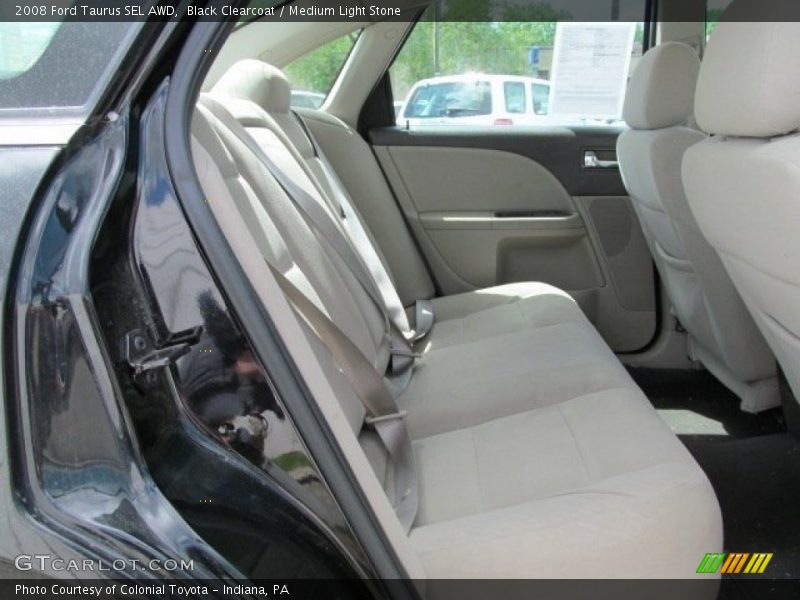 Black Clearcoat / Medium Light Stone 2008 Ford Taurus SEL AWD