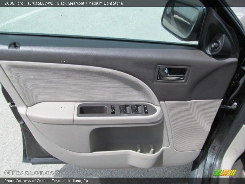 Black Clearcoat / Medium Light Stone 2008 Ford Taurus SEL AWD
