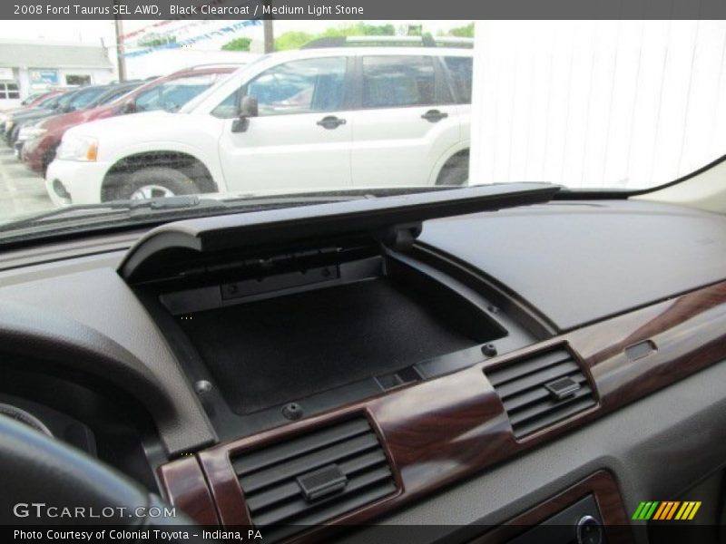Black Clearcoat / Medium Light Stone 2008 Ford Taurus SEL AWD