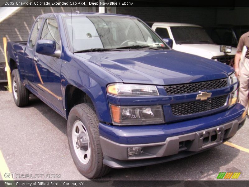 Deep Navy Blue / Ebony 2009 Chevrolet Colorado Extended Cab 4x4