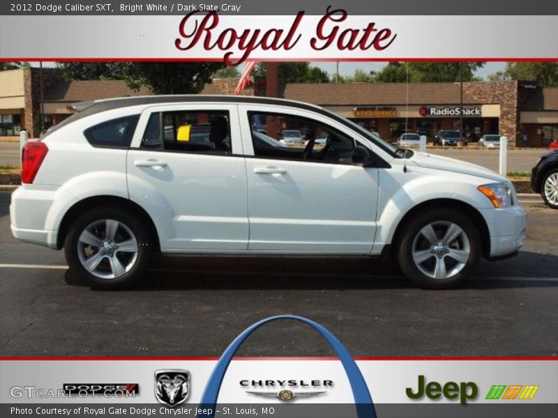 Bright White / Dark Slate Gray 2012 Dodge Caliber SXT