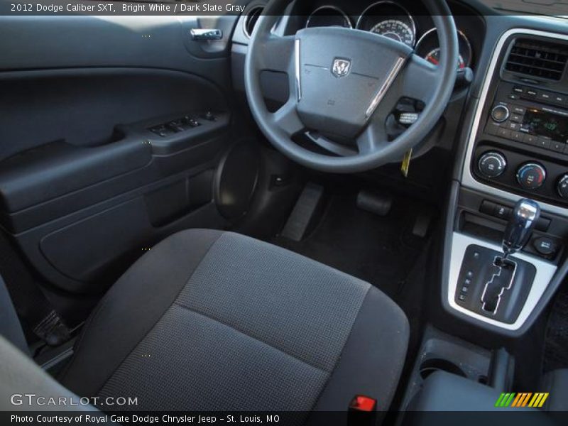 Bright White / Dark Slate Gray 2012 Dodge Caliber SXT