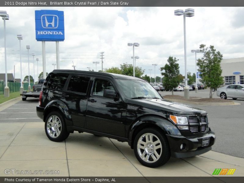 Brilliant Black Crystal Pearl / Dark Slate Gray 2011 Dodge Nitro Heat