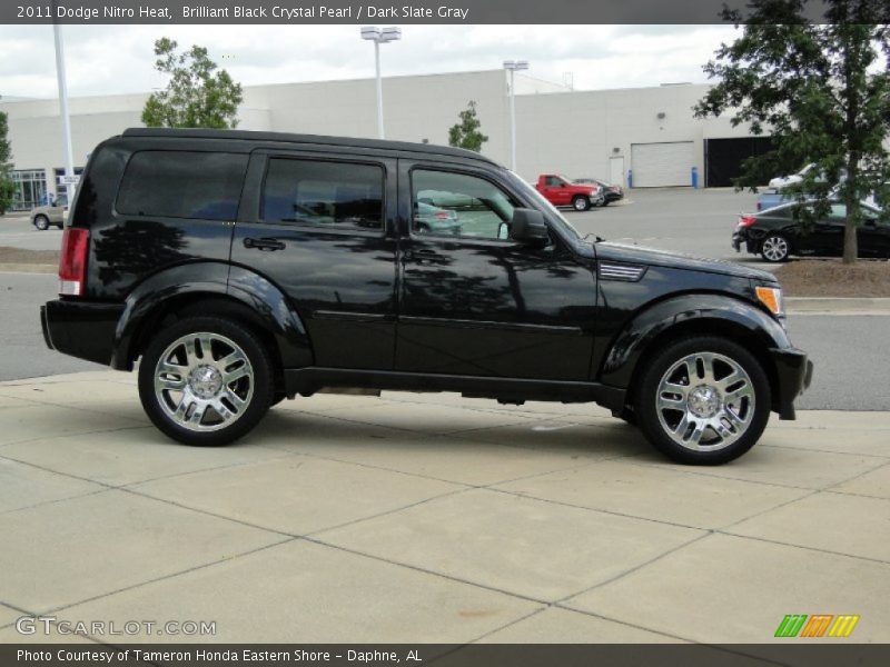 Brilliant Black Crystal Pearl / Dark Slate Gray 2011 Dodge Nitro Heat