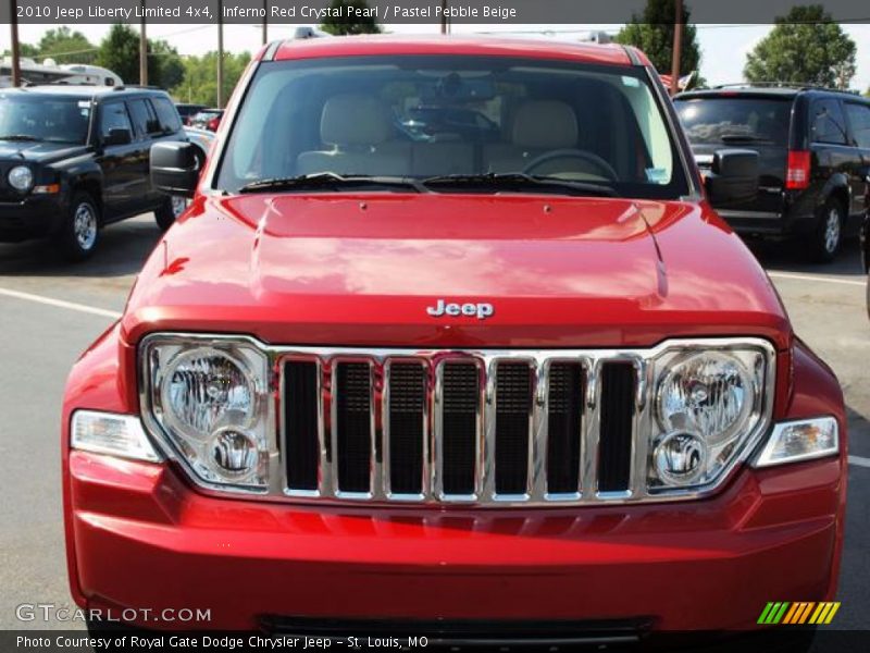 Inferno Red Crystal Pearl / Pastel Pebble Beige 2010 Jeep Liberty Limited 4x4