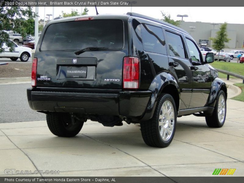 Brilliant Black Crystal Pearl / Dark Slate Gray 2011 Dodge Nitro Heat