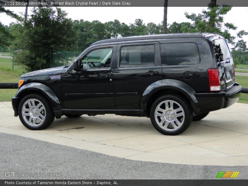 Brilliant Black Crystal Pearl / Dark Slate Gray 2011 Dodge Nitro Heat