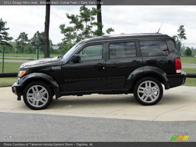 Brilliant Black Crystal Pearl / Dark Slate Gray 2011 Dodge Nitro Heat