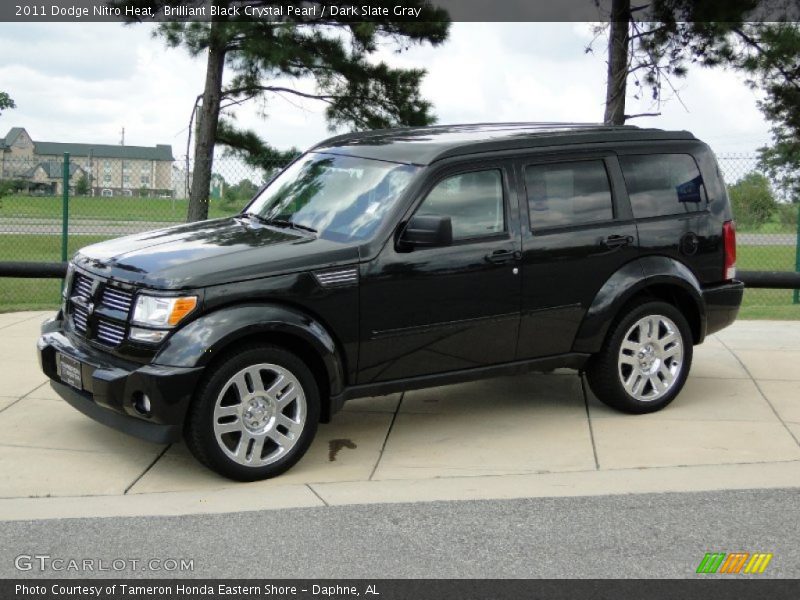 Brilliant Black Crystal Pearl / Dark Slate Gray 2011 Dodge Nitro Heat
