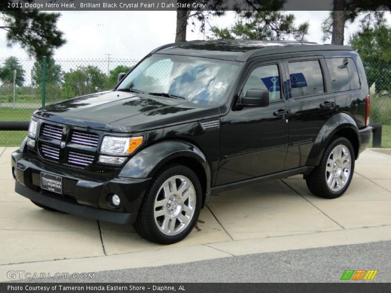Brilliant Black Crystal Pearl / Dark Slate Gray 2011 Dodge Nitro Heat