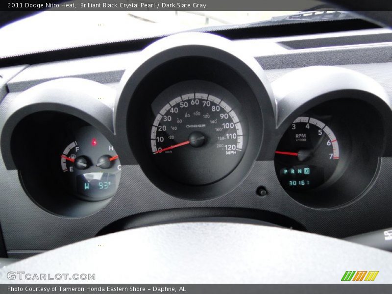 Brilliant Black Crystal Pearl / Dark Slate Gray 2011 Dodge Nitro Heat