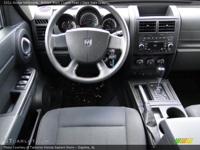 Brilliant Black Crystal Pearl / Dark Slate Gray 2011 Dodge Nitro Heat