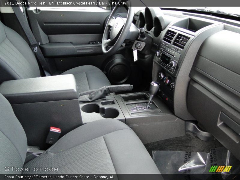 Brilliant Black Crystal Pearl / Dark Slate Gray 2011 Dodge Nitro Heat