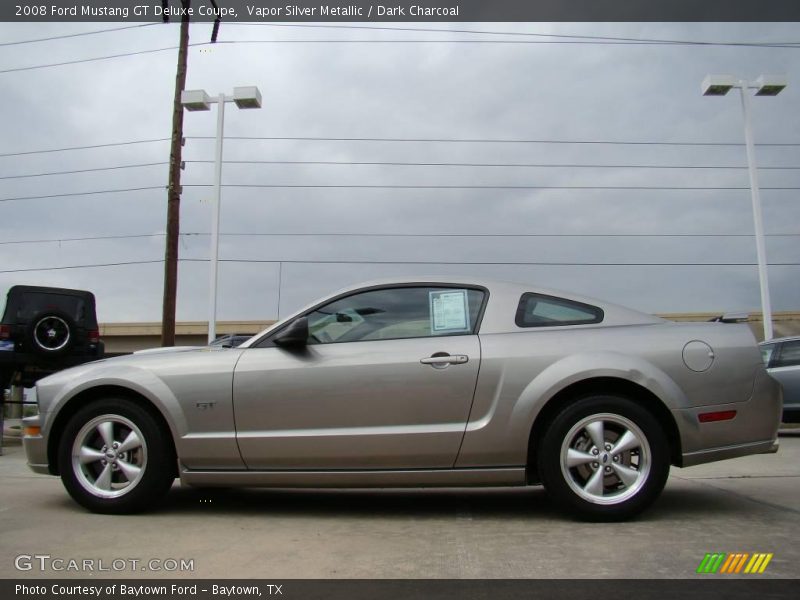 Vapor Silver Metallic / Dark Charcoal 2008 Ford Mustang GT Deluxe Coupe