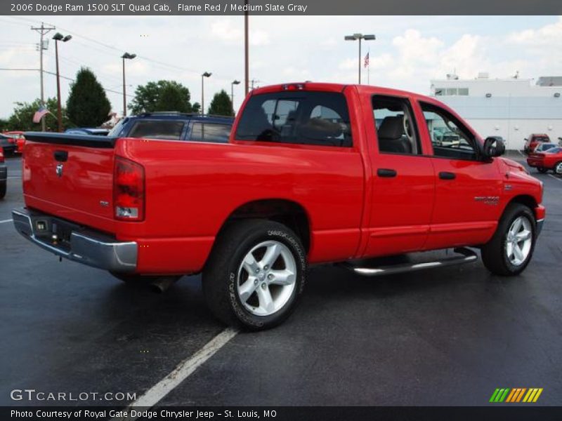 Flame Red / Medium Slate Gray 2006 Dodge Ram 1500 SLT Quad Cab