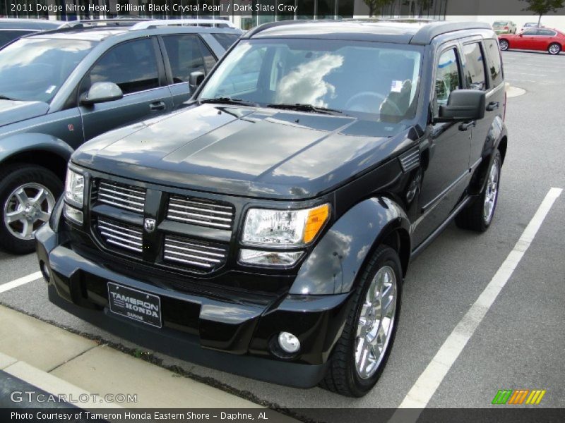 Brilliant Black Crystal Pearl / Dark Slate Gray 2011 Dodge Nitro Heat