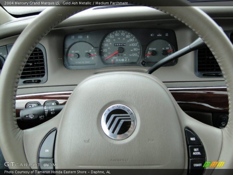 Gold Ash Metallic / Medium Parchment 2004 Mercury Grand Marquis LS