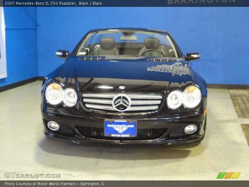 Black / Black 2007 Mercedes-Benz SL 550 Roadster