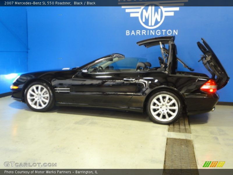 Black / Black 2007 Mercedes-Benz SL 550 Roadster