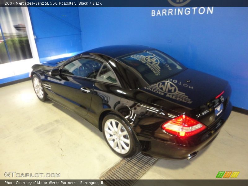 Black / Black 2007 Mercedes-Benz SL 550 Roadster