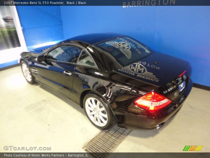 Black / Black 2007 Mercedes-Benz SL 550 Roadster