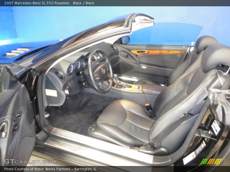 Black / Black 2007 Mercedes-Benz SL 550 Roadster