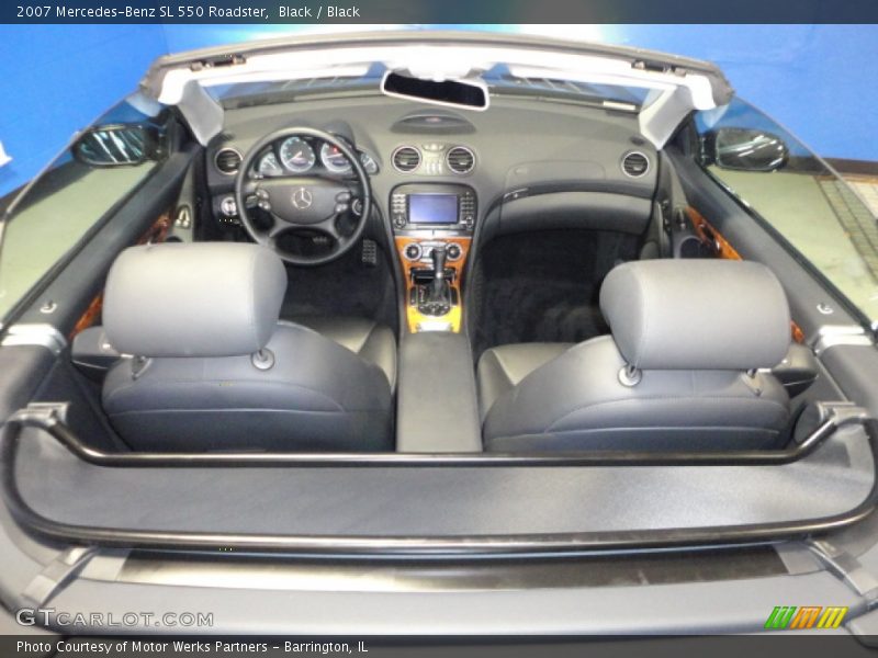 Black / Black 2007 Mercedes-Benz SL 550 Roadster
