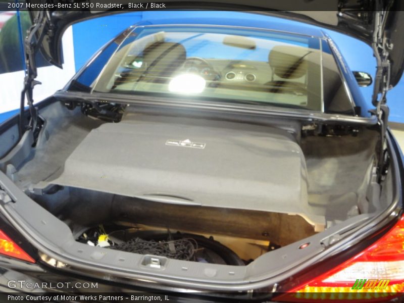Black / Black 2007 Mercedes-Benz SL 550 Roadster