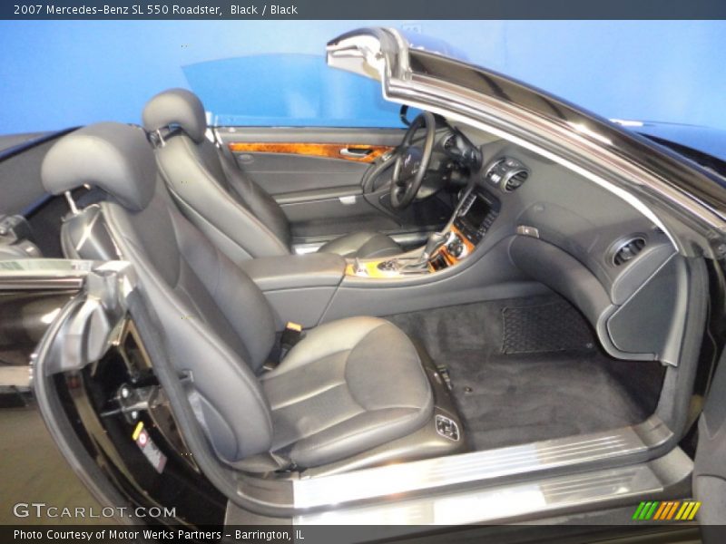 Black / Black 2007 Mercedes-Benz SL 550 Roadster