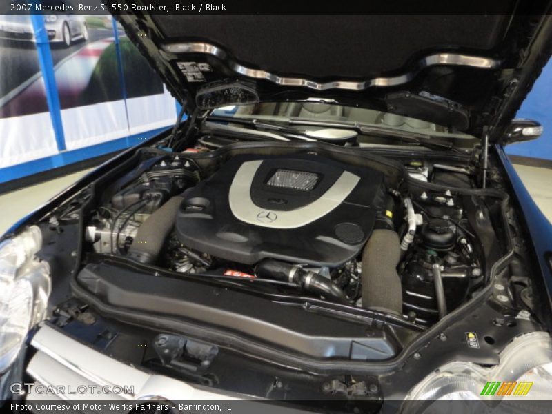 Black / Black 2007 Mercedes-Benz SL 550 Roadster