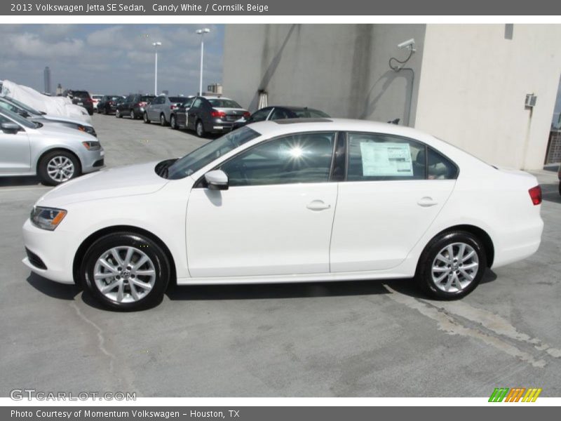Candy White / Cornsilk Beige 2013 Volkswagen Jetta SE Sedan