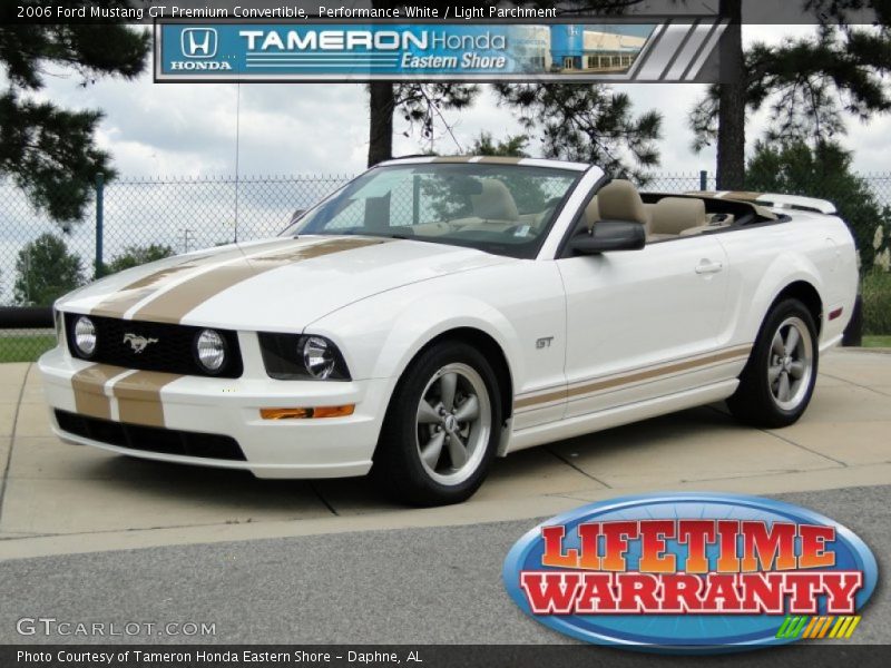 Performance White / Light Parchment 2006 Ford Mustang GT Premium Convertible
