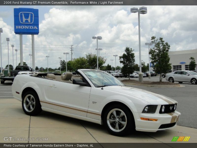Performance White / Light Parchment 2006 Ford Mustang GT Premium Convertible