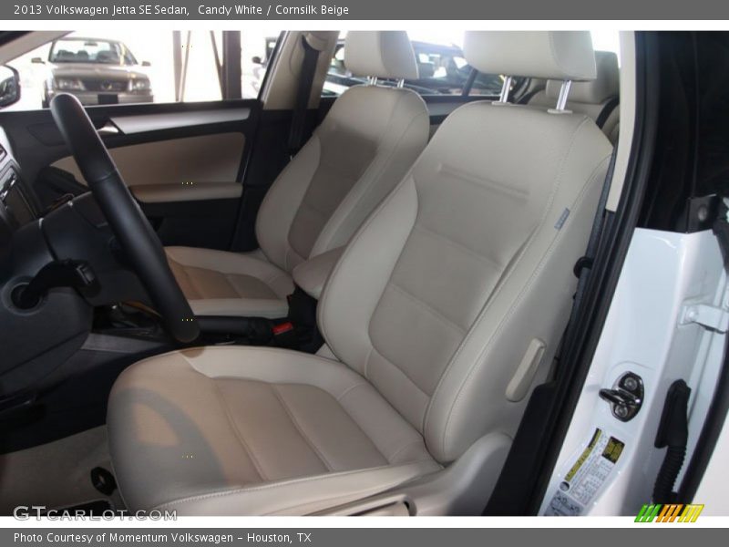 Candy White / Cornsilk Beige 2013 Volkswagen Jetta SE Sedan