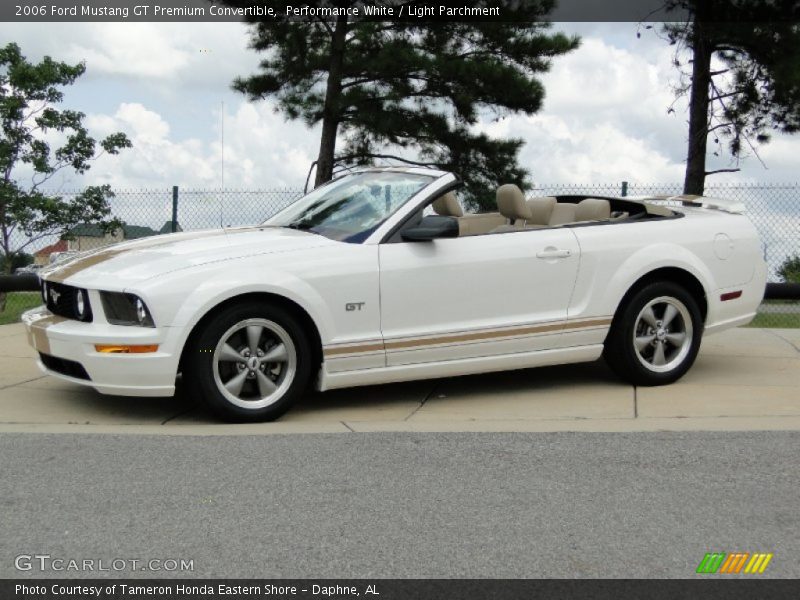Performance White / Light Parchment 2006 Ford Mustang GT Premium Convertible