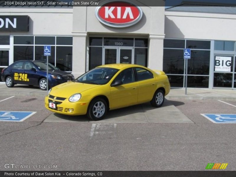 Solar Yellow / Dark Slate Gray 2004 Dodge Neon SXT