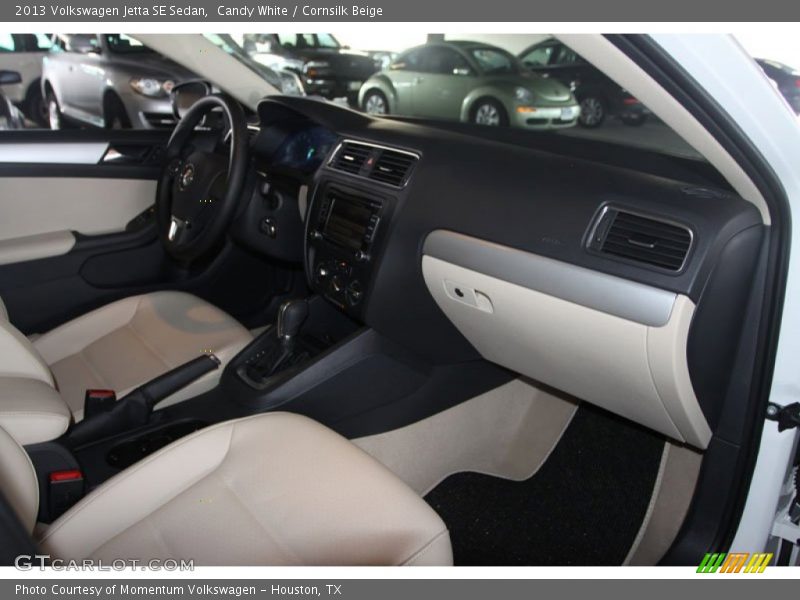 Candy White / Cornsilk Beige 2013 Volkswagen Jetta SE Sedan