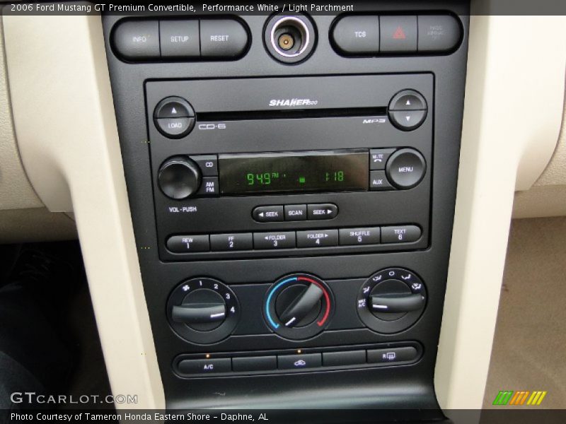 Controls of 2006 Mustang GT Premium Convertible