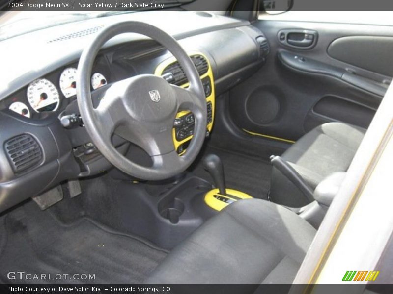 Solar Yellow / Dark Slate Gray 2004 Dodge Neon SXT