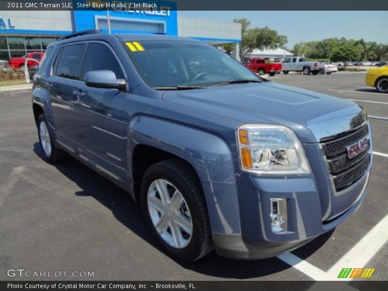 Steel Blue Metallic / Jet Black 2011 GMC Terrain SLE