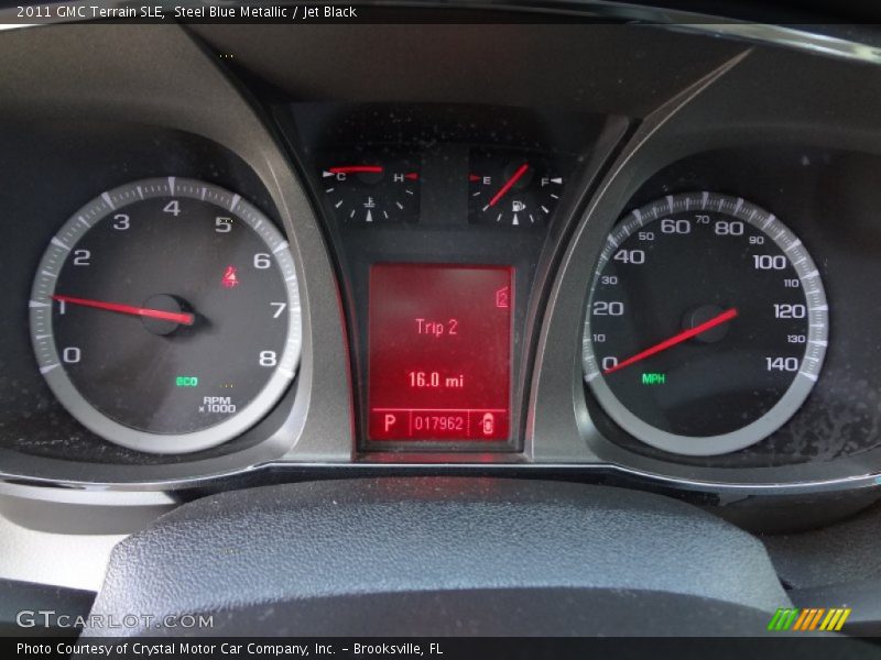 Steel Blue Metallic / Jet Black 2011 GMC Terrain SLE