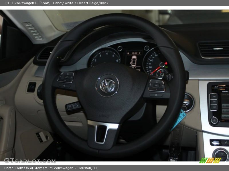 Candy White / Desert Beige/Black 2013 Volkswagen CC Sport