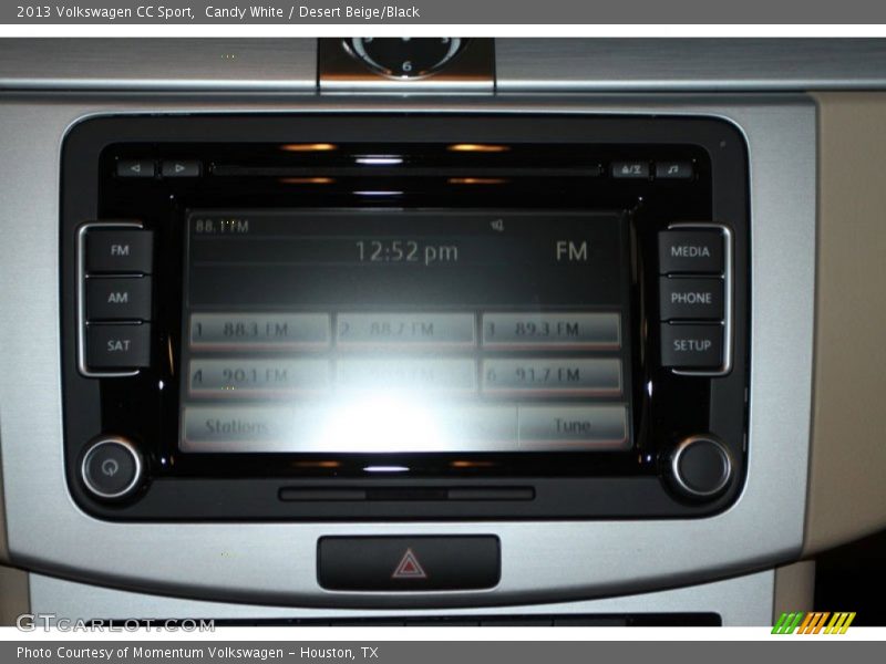 Candy White / Desert Beige/Black 2013 Volkswagen CC Sport