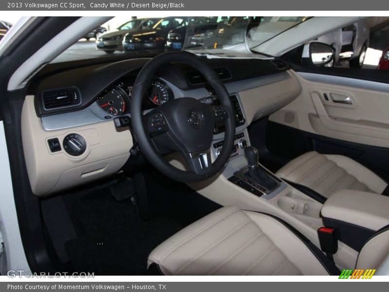 Candy White / Desert Beige/Black 2013 Volkswagen CC Sport